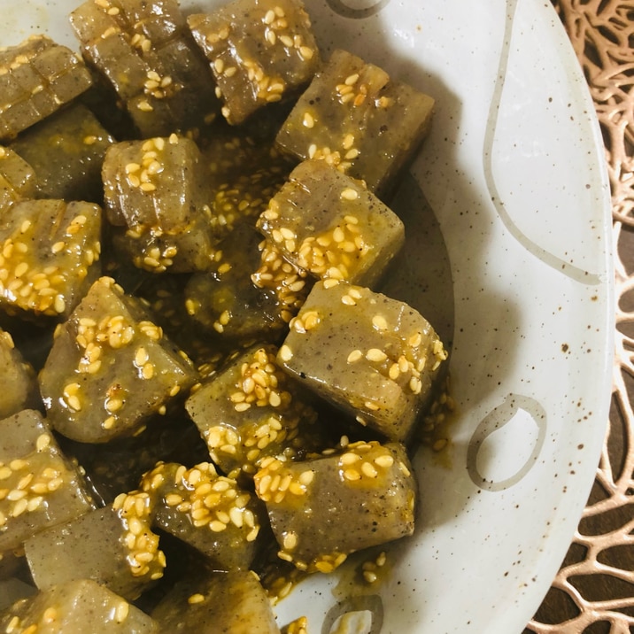 おつまみにも!ヘルシー蒟蒻の味噌炒め